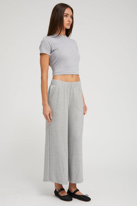 Heather Grey Cotton Jersey Baby Tee