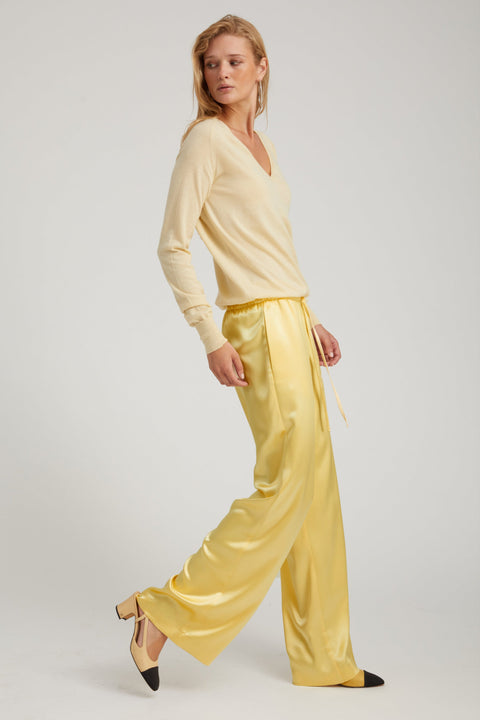 Limoncello Silk Kauai Pants