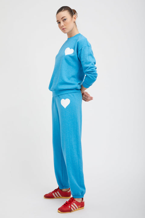 Turquoise Heart Sweatpants